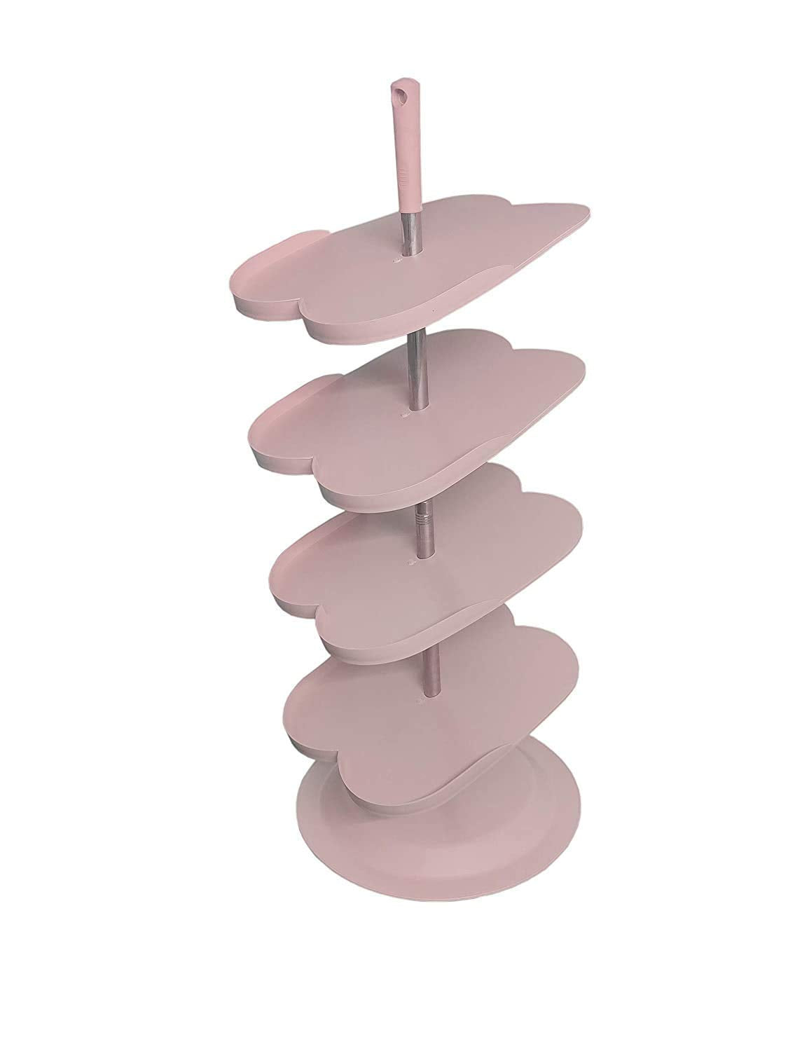 Shoe Rack Foldable Storage Organizer for Home and Office Open Type (129) (Pink)