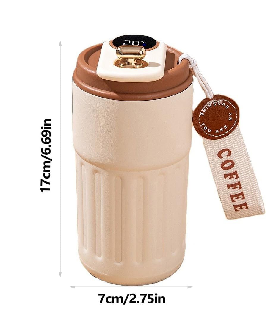 420ml Portable Stainless Steel Coffee Mug for Hot and Cold Drinks with Multicolor Lid Travel Thermal Temperature Mug for Home and Office Use (CM-998)