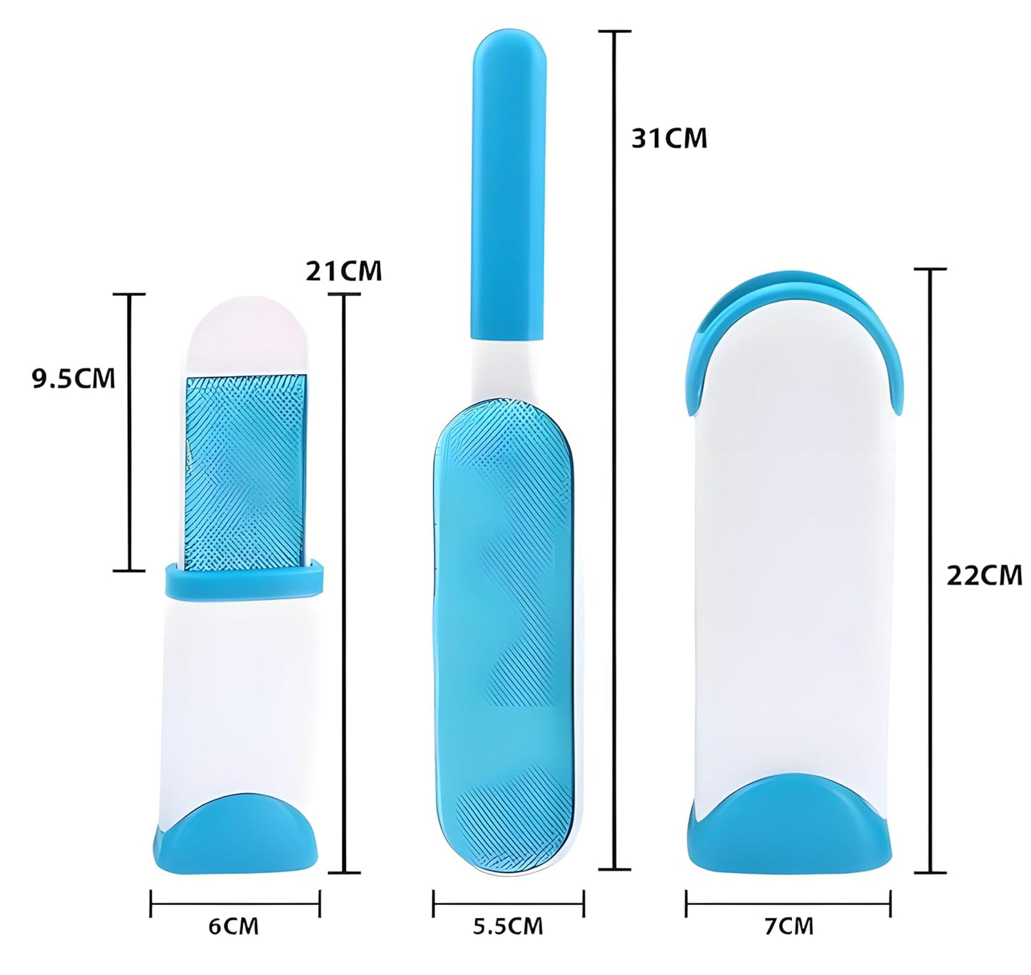 Self-Cleaning Pet Hair Remover Brush – Double-Sided & Reusable