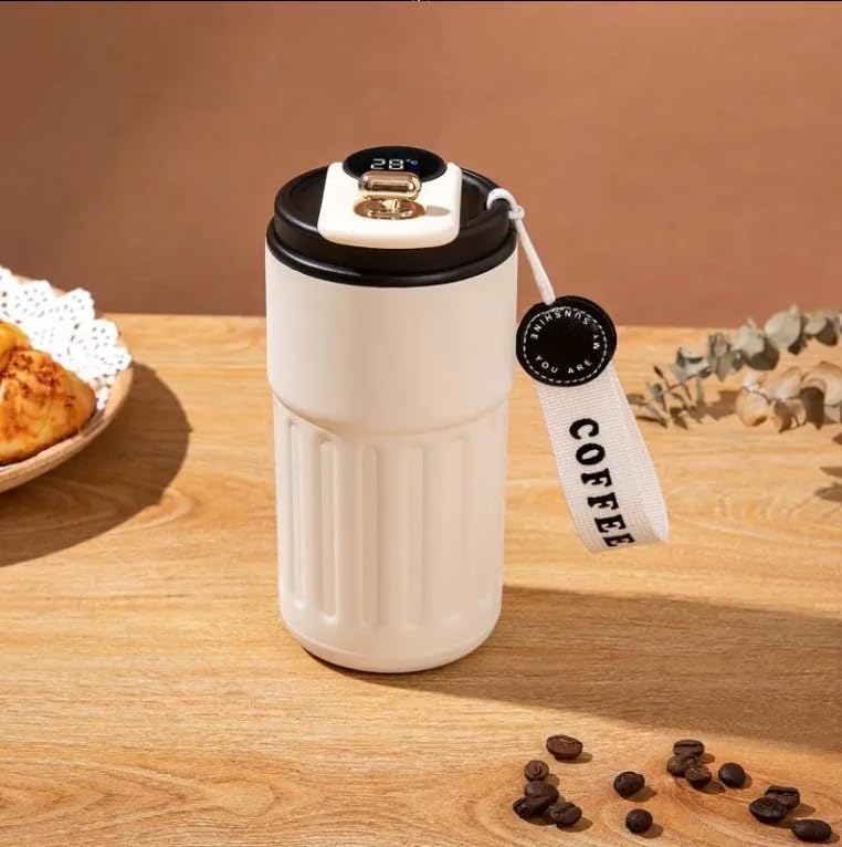 420ml Portable Stainless Steel Coffee Mug for Hot and Cold Drinks with Multicolor Lid Travel Thermal Temperature Mug for Home and Office Use (CM-998)