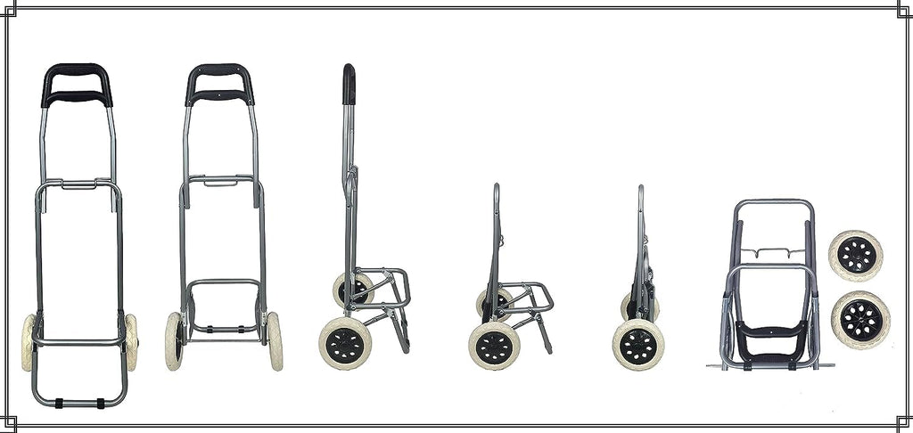 Foldable Shopping Trolly Luggage Bag Vegetable Trolley with Wheel Easy to Carry Travelling Luggage Trolley Bag with Good Looking and Easy Carring SD-1 (Black)